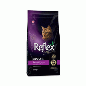 غذای خشک گربه رفلکس پلاس مرغ گورمت reflex plus chicken gourmet