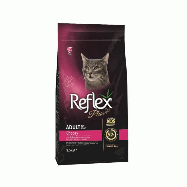 غذای خشک گربه بد غذا رفلکس پلاس ماهی  reflex plus choosy salmon