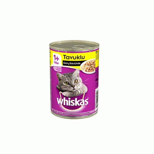 کنسرو گربه ویسکاس مرغ WHISKAS