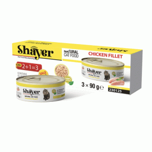 کنسرو گربه شایر نچرال مرغ shayer 90g تکی