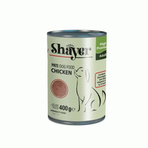 کنسرو سگ شایر پته مرغ shayer 400g