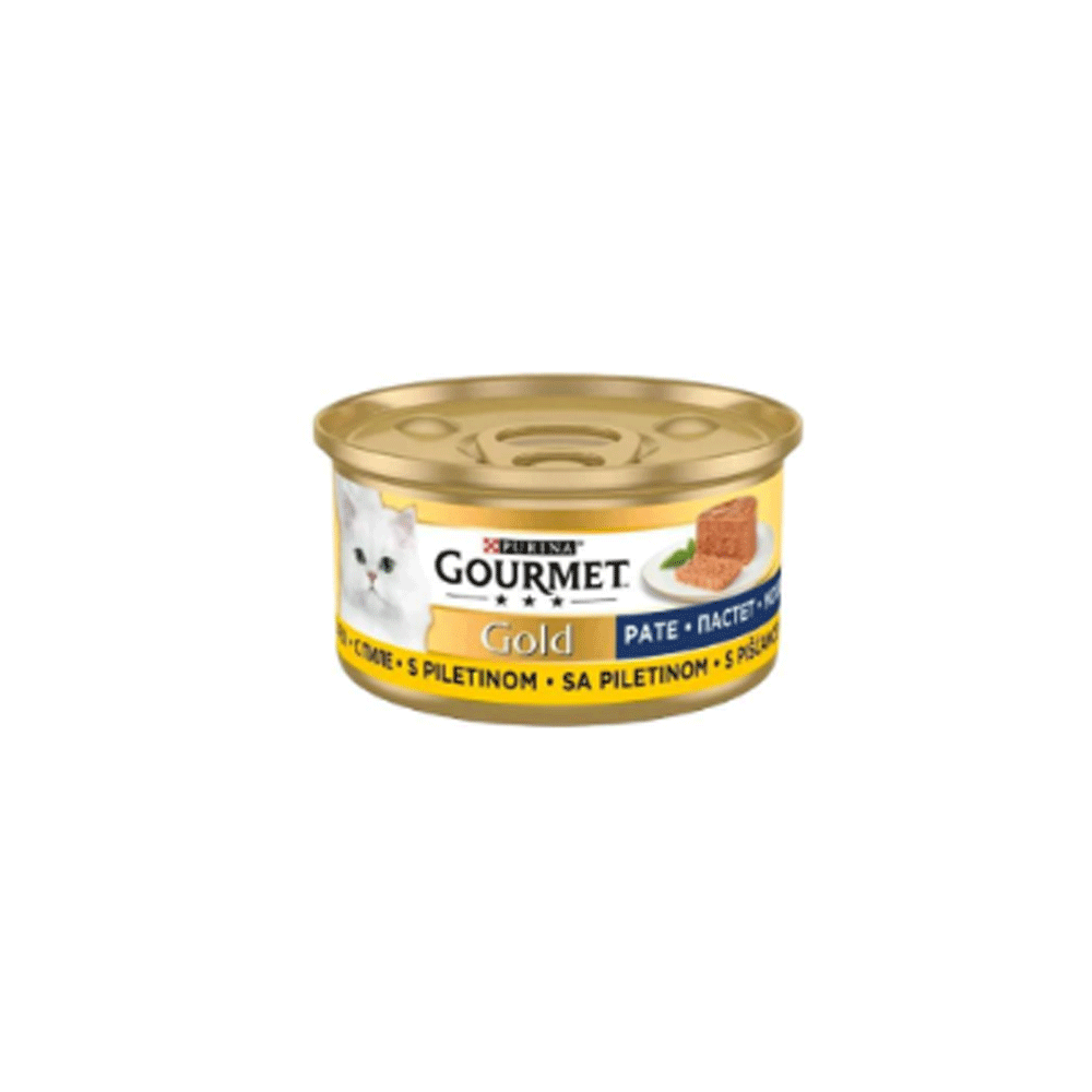 کنسرو گربه گورمت گلد پته مرغ GOURMET GOLD