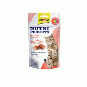 تشویقی کرانچی جیم کت ماهی gim cat nutri 60g