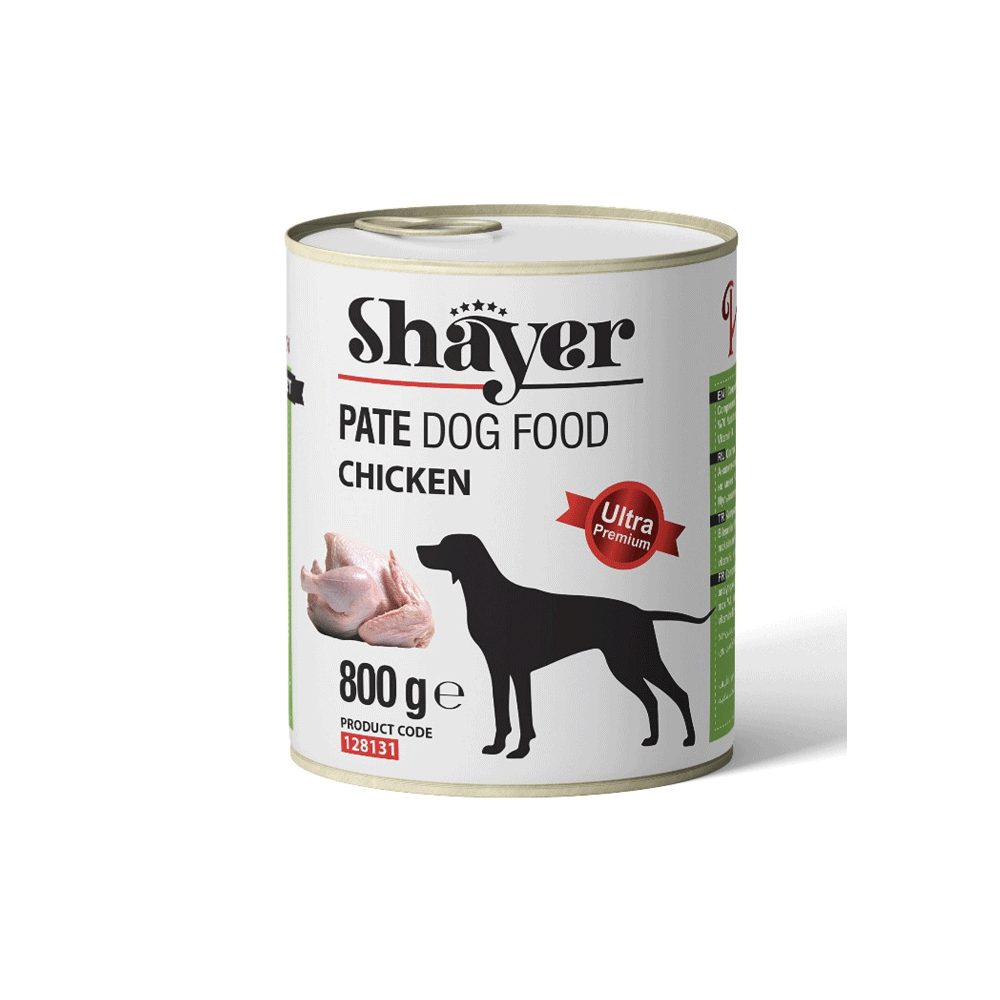 کنسرو سگ شایر پته مرغ shayer 800g