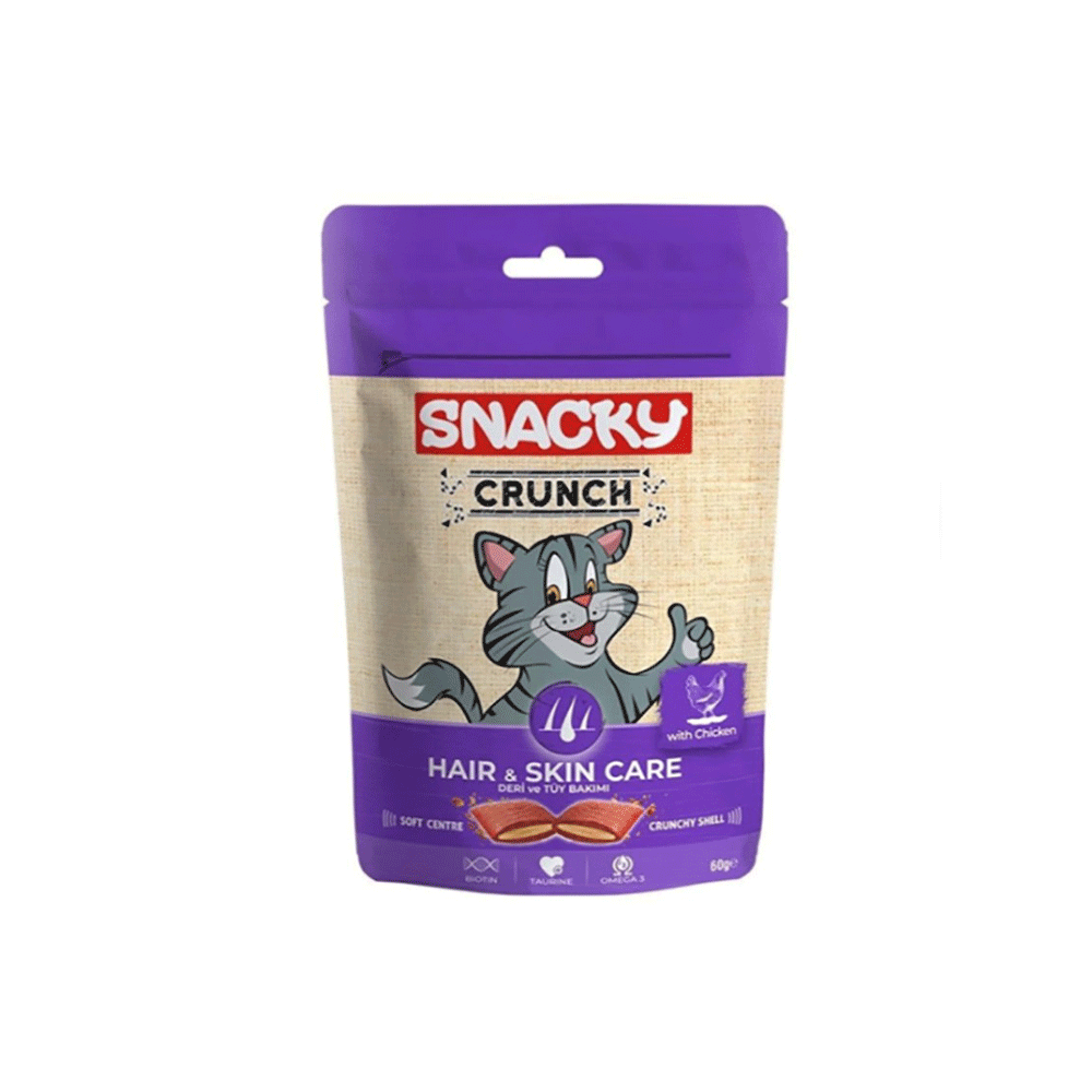 تشویقی کرانچی اسنکی مرغ تقویت پوست و مو snacky