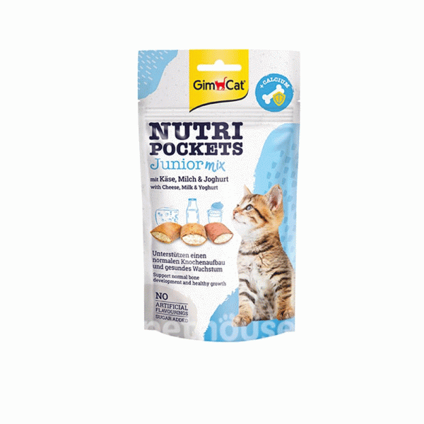 تشویقی کرانچی جیم کت شیر بچه گربه gim cat nutri 60g