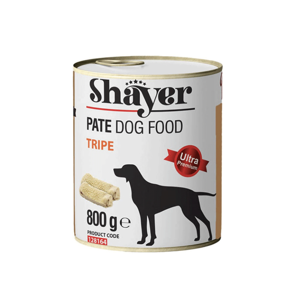 کنسرو سگ شایر پته سیرابی shayer 800g