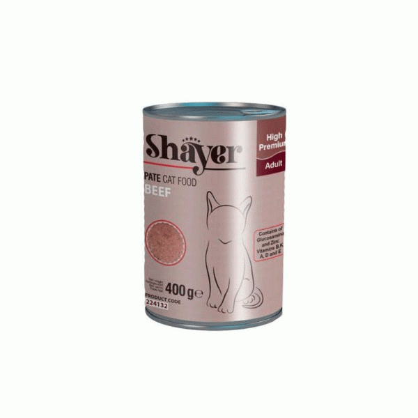 کنسرو گربه شایر پته گوشت shayer 400g