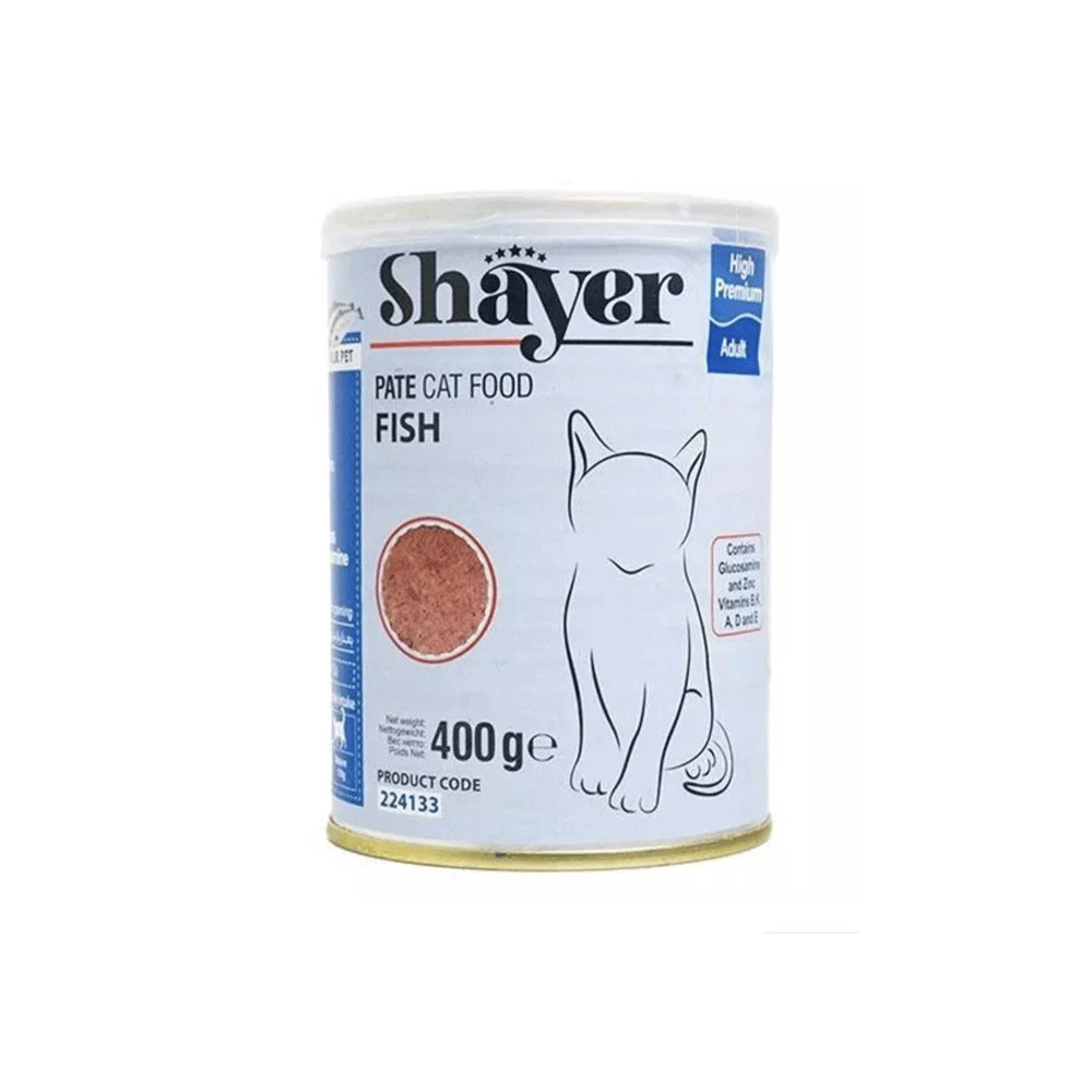 کنسرو گربه شایر پته ماهی shayer 400g