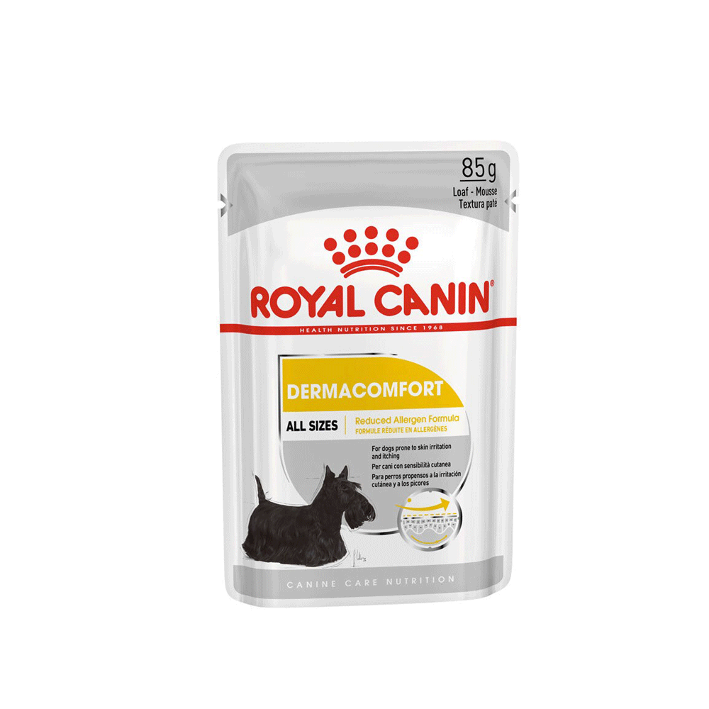 پوچ سگ رویال کنین درما تقویت پوست و مو royal canin